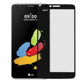 LG Stylo 3 Plus Premium Full Screen Edge to Edge HD Tempered Glass Ultra Thin Scratch Resistant Tempered Glass Screen Protector - Black