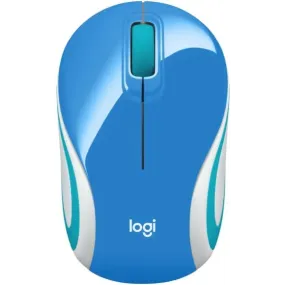 Logitech M187 Wireless Mini Mouse - Blue