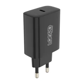 LOOPD 1 Port PD Home Charger 20W - Black (LPHOM-1PDPRT20B)