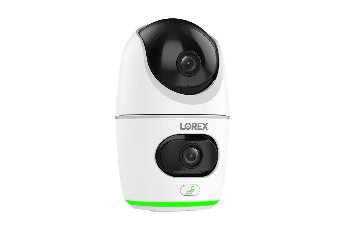 Lorex 2K Dual Lens Indoor Pan-Tilt Wi-Fi Security Camera (Cloud-Enabled)