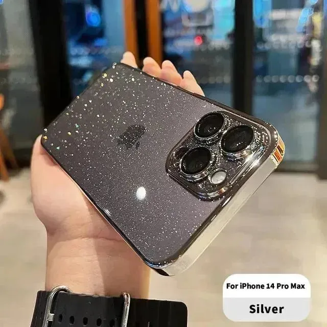 Luxury Glitter Transparent Case (For iPhones)