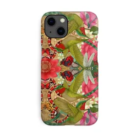 Luxury Phone Case - Hummingbird & Lotus