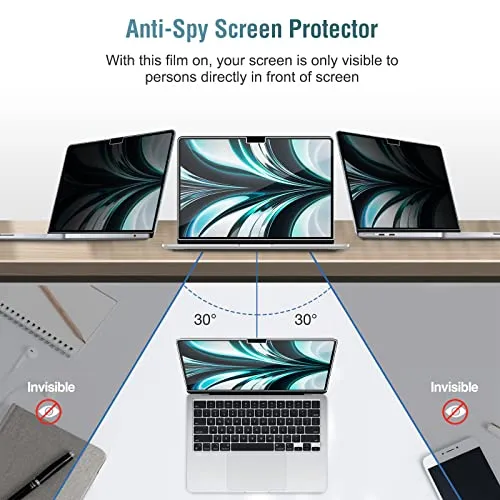 MacBook Air 13.6" Privacy Tempered Glass Screen Protector | ProCase