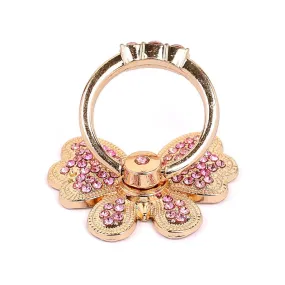 Magnet Stone Butterfly Ring Phone Holder