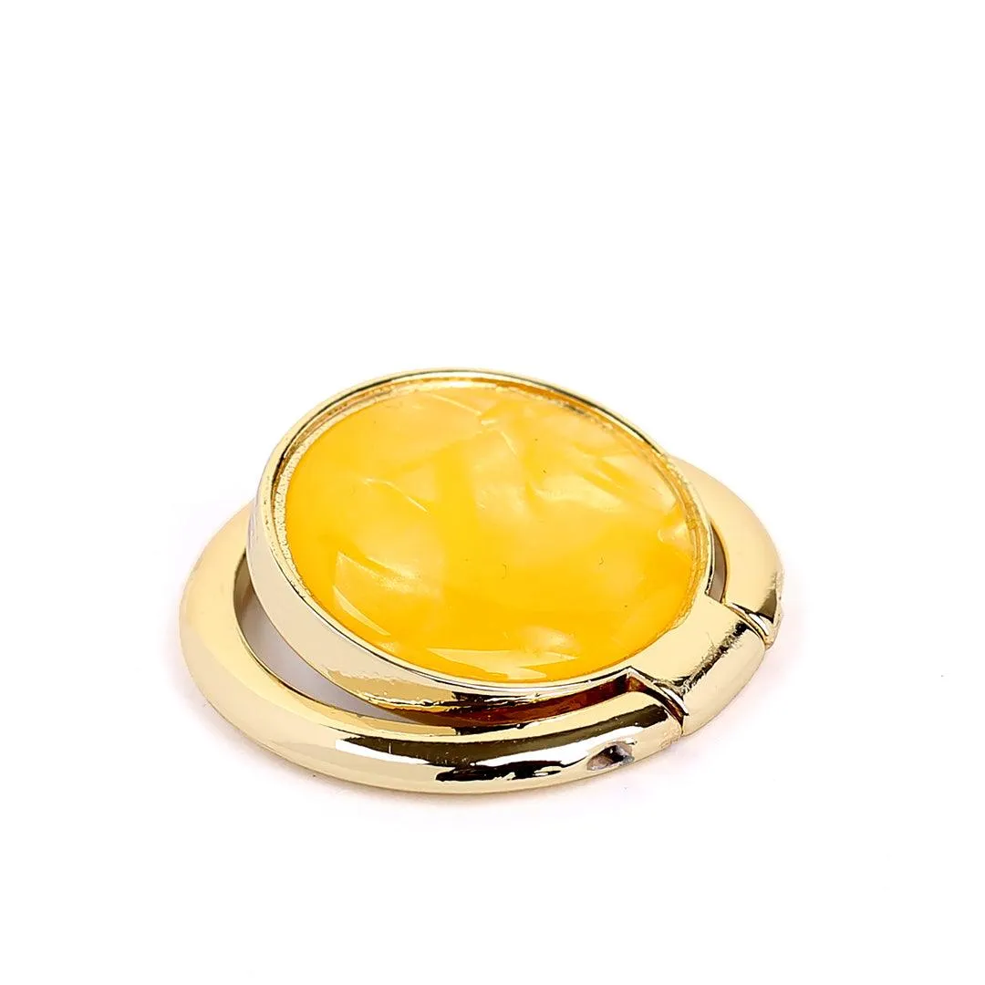 Magnet Yellow Plain Ring Phone Holder