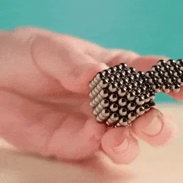 Magnetic Metallic Balls - 216 pcs