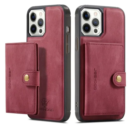 Magnetic Safe Leather Case For iPhone