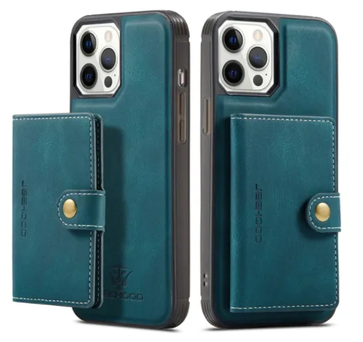 Magnetic Safe Leather Case For iPhone