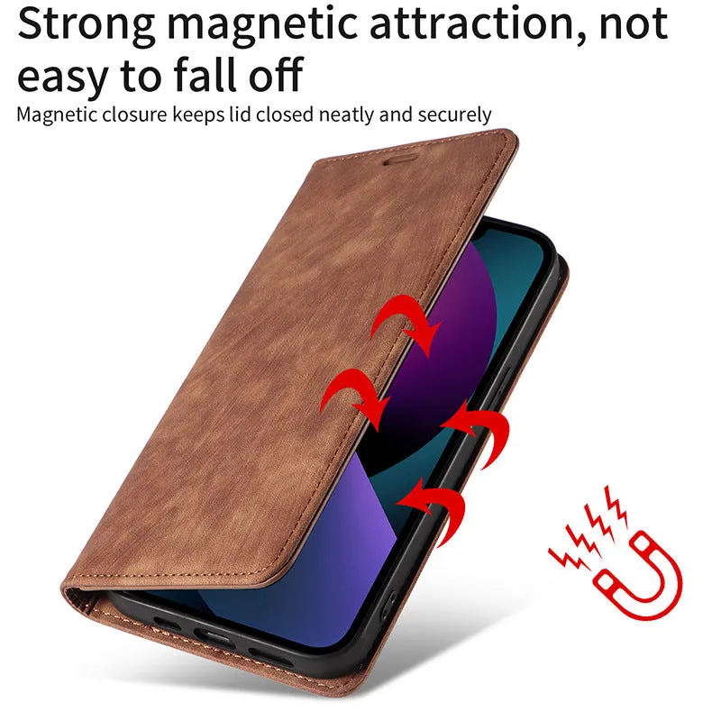 Magnetic Stand Wallet Flip PU Leather Phone Case For Google Pixel