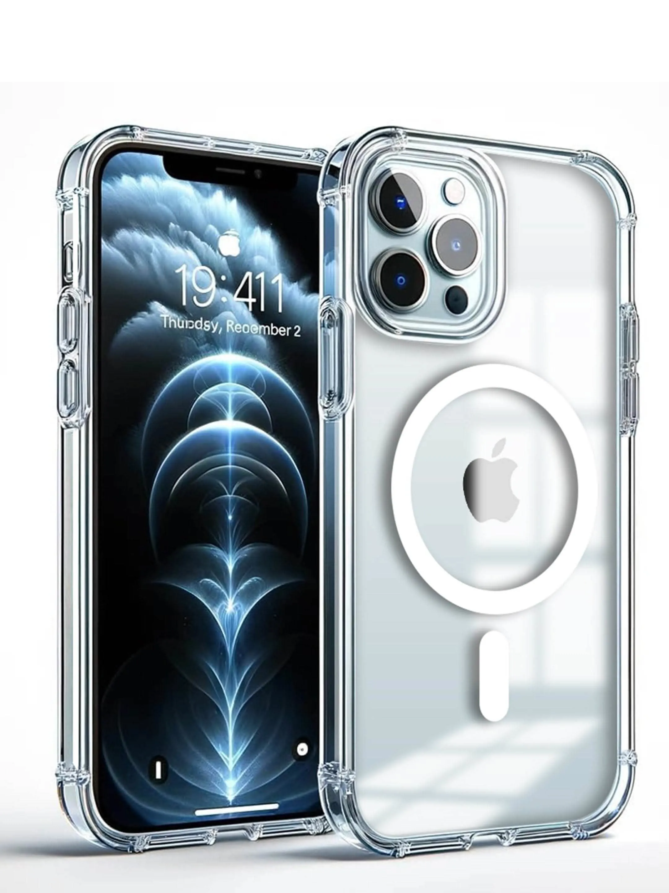 Magsafe Transparent Mobile Back Case For iPhone 11 Pro Max