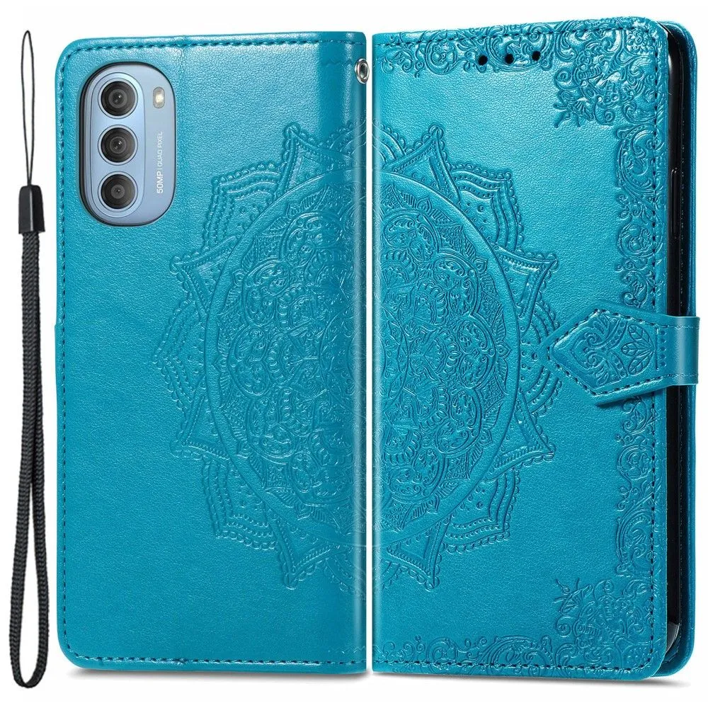 Mandala Motorola Moto G51 5G Flip case - Blue