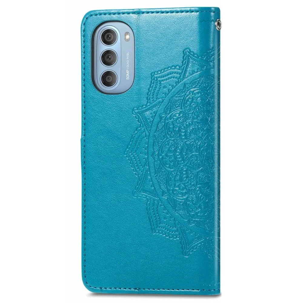 Mandala Motorola Moto G51 5G Flip case - Blue