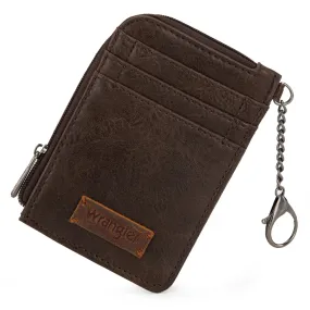 Mini Zip Card Case - Coffee