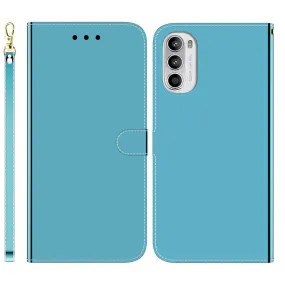 Mirror Motorola Moto G52 flip case - Blue