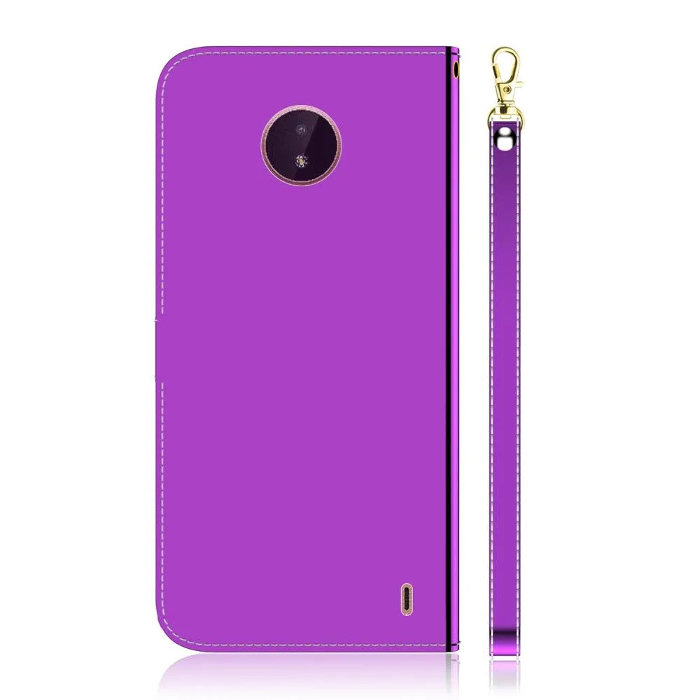 Mirror Nokia C10 / C20 flip case - Purple