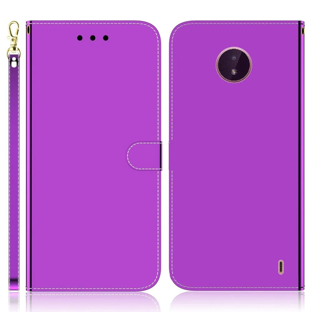 Mirror Nokia C10 / C20 flip case - Purple