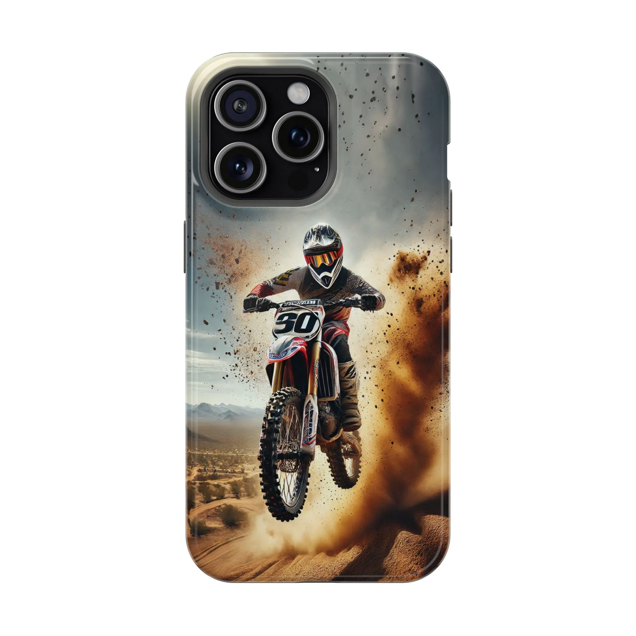 Motocross Rally Magnetic Tough Case with MagSafe Compatibility