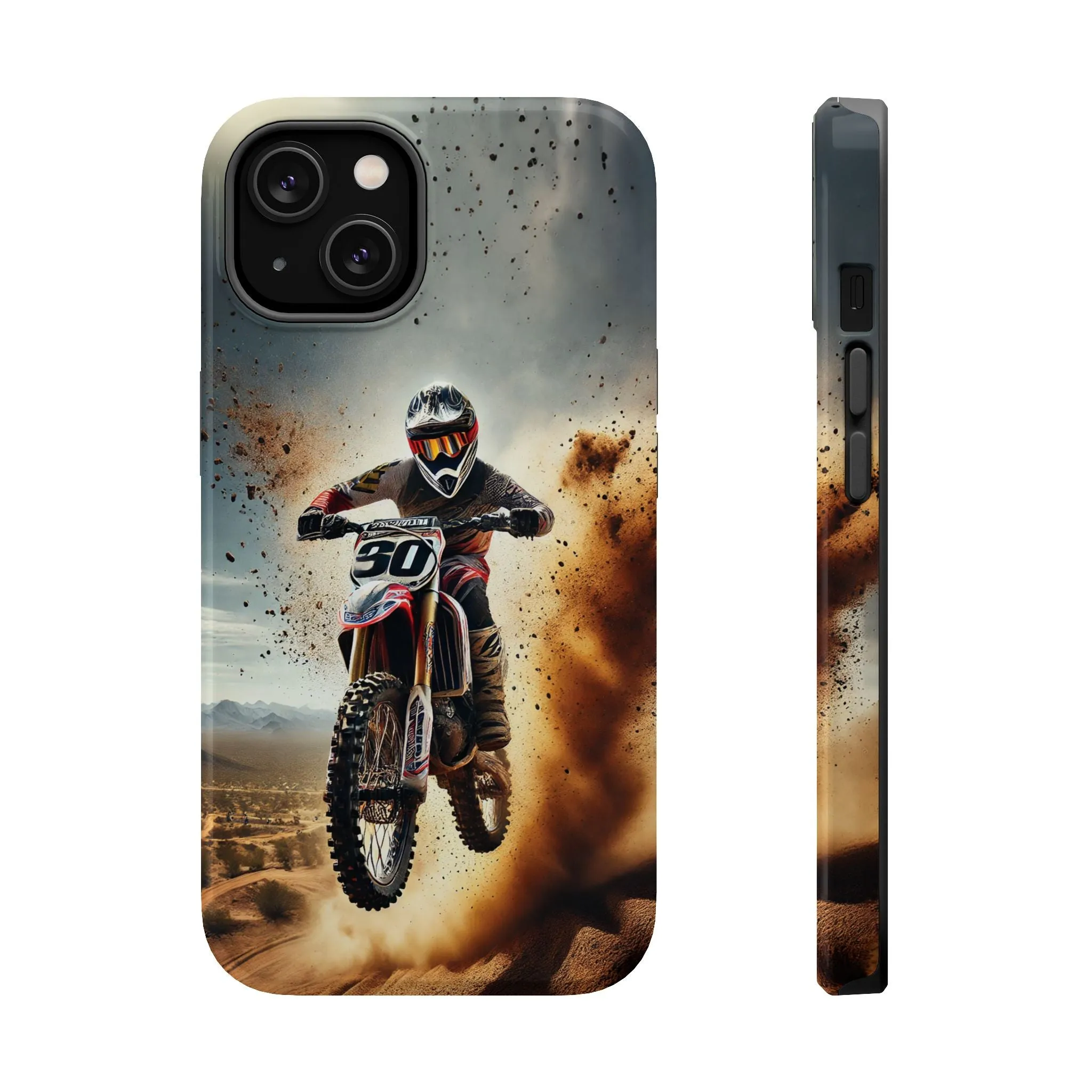 Motocross Rally Magnetic Tough Case with MagSafe Compatibility