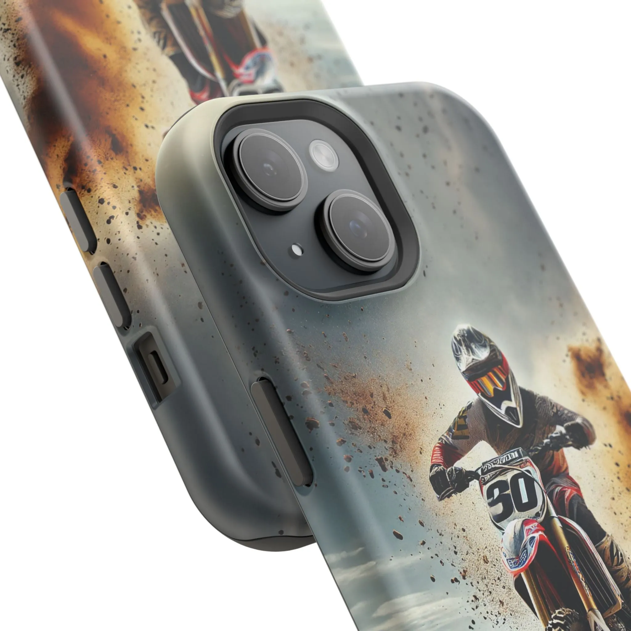 Motocross Rally Magnetic Tough Case with MagSafe Compatibility