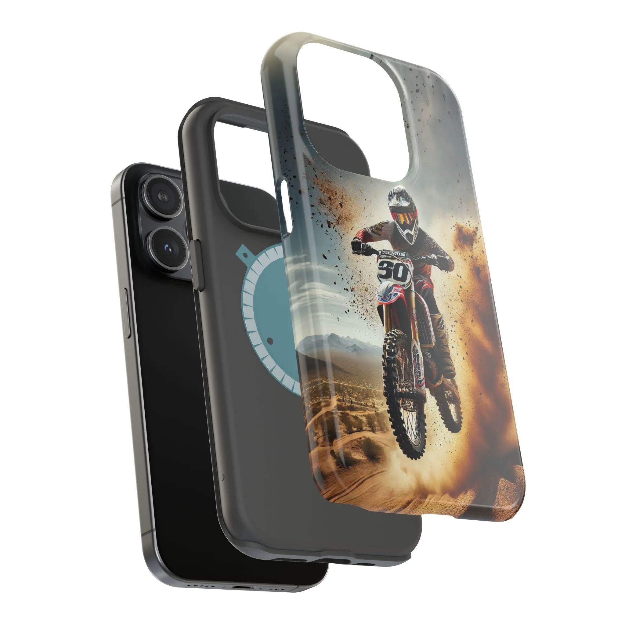 Motocross Rally Magnetic Tough Case with MagSafe Compatibility