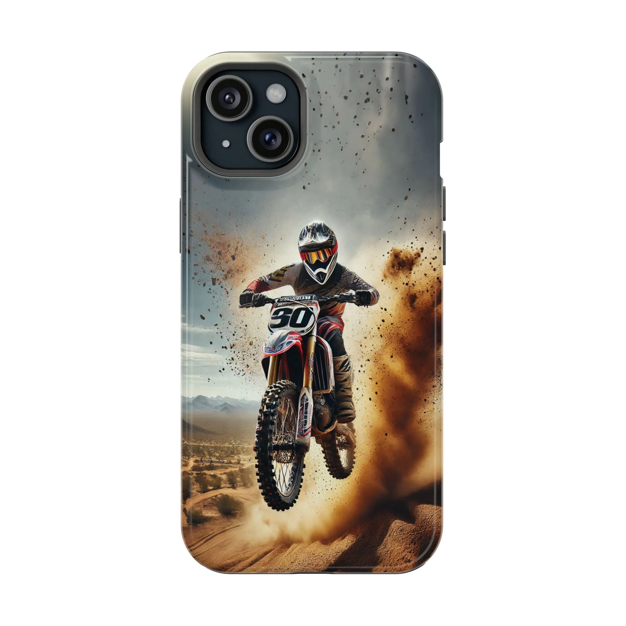 Motocross Rally Magnetic Tough Case with MagSafe Compatibility