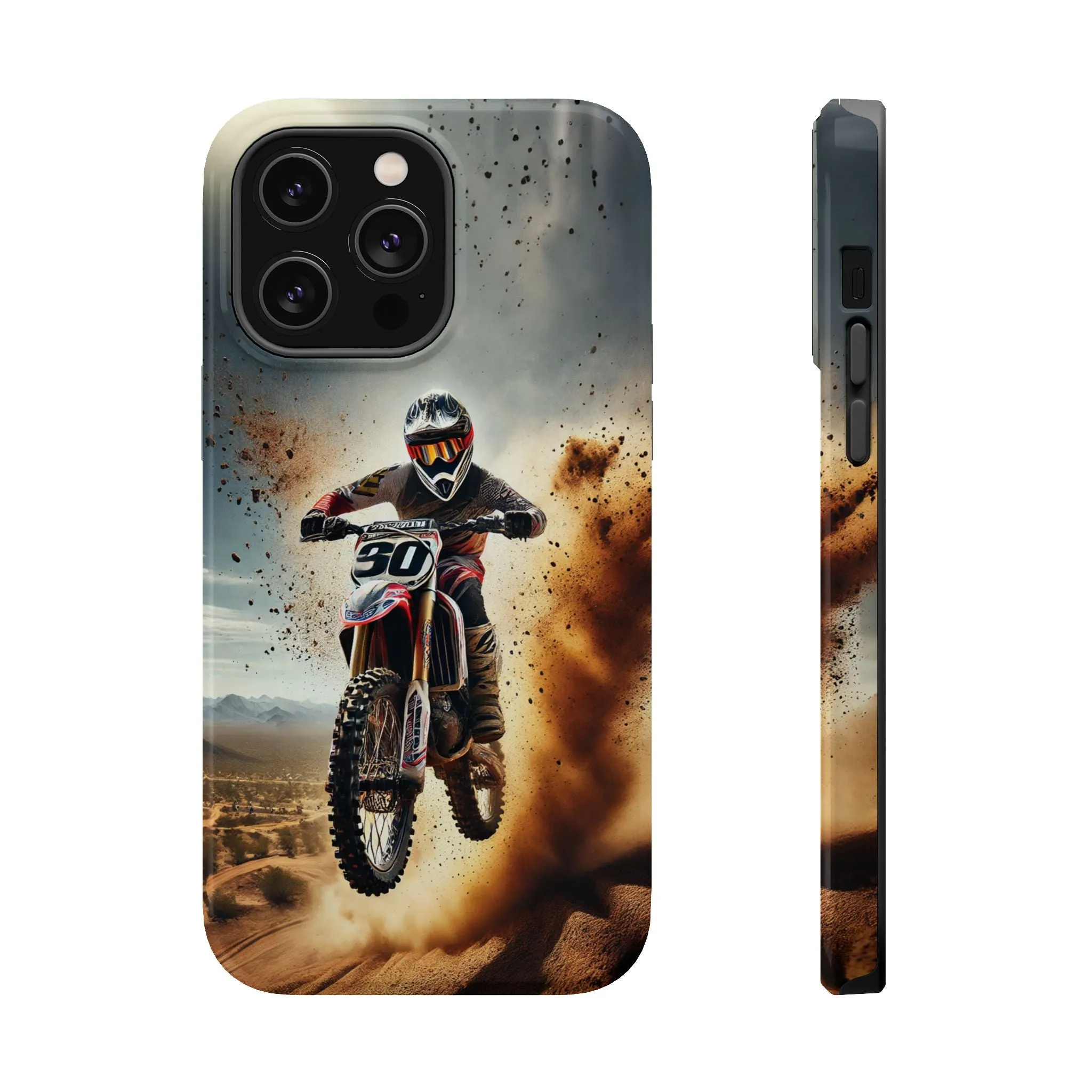 Motocross Rally Magnetic Tough Case with MagSafe Compatibility