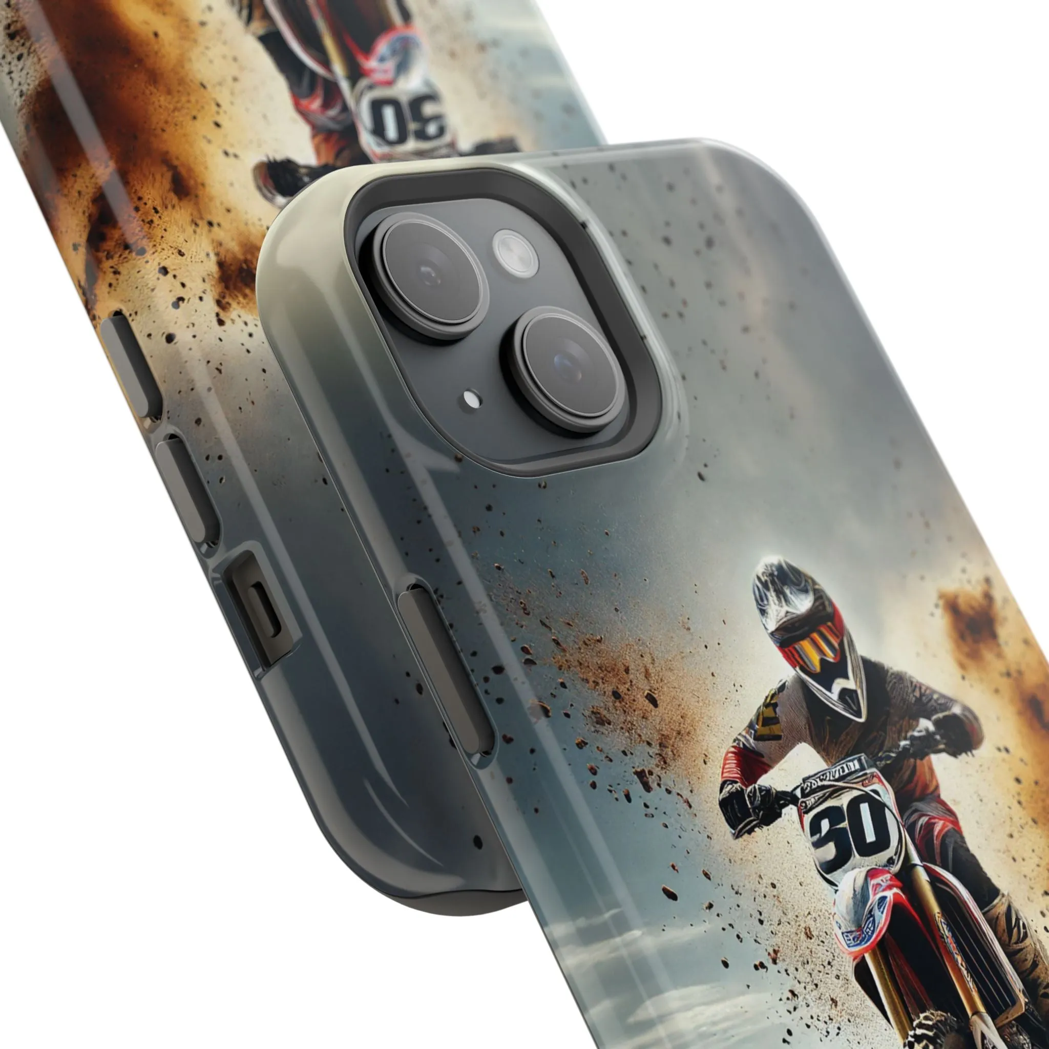 Motocross Rally Magnetic Tough Case with MagSafe Compatibility