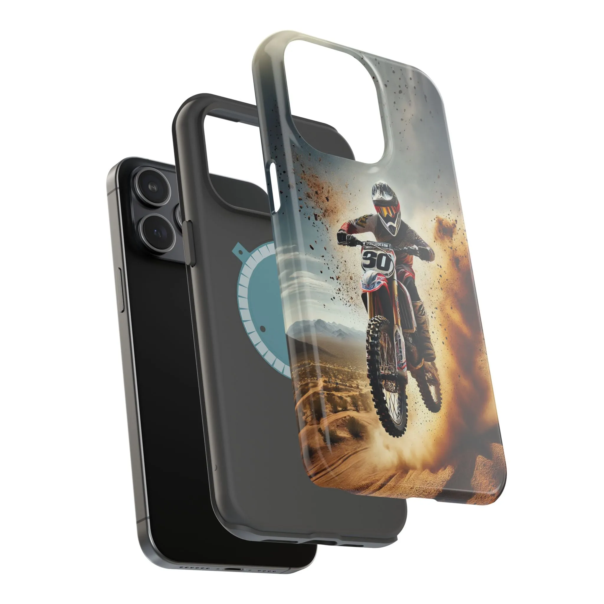 Motocross Rally Magnetic Tough Case with MagSafe Compatibility