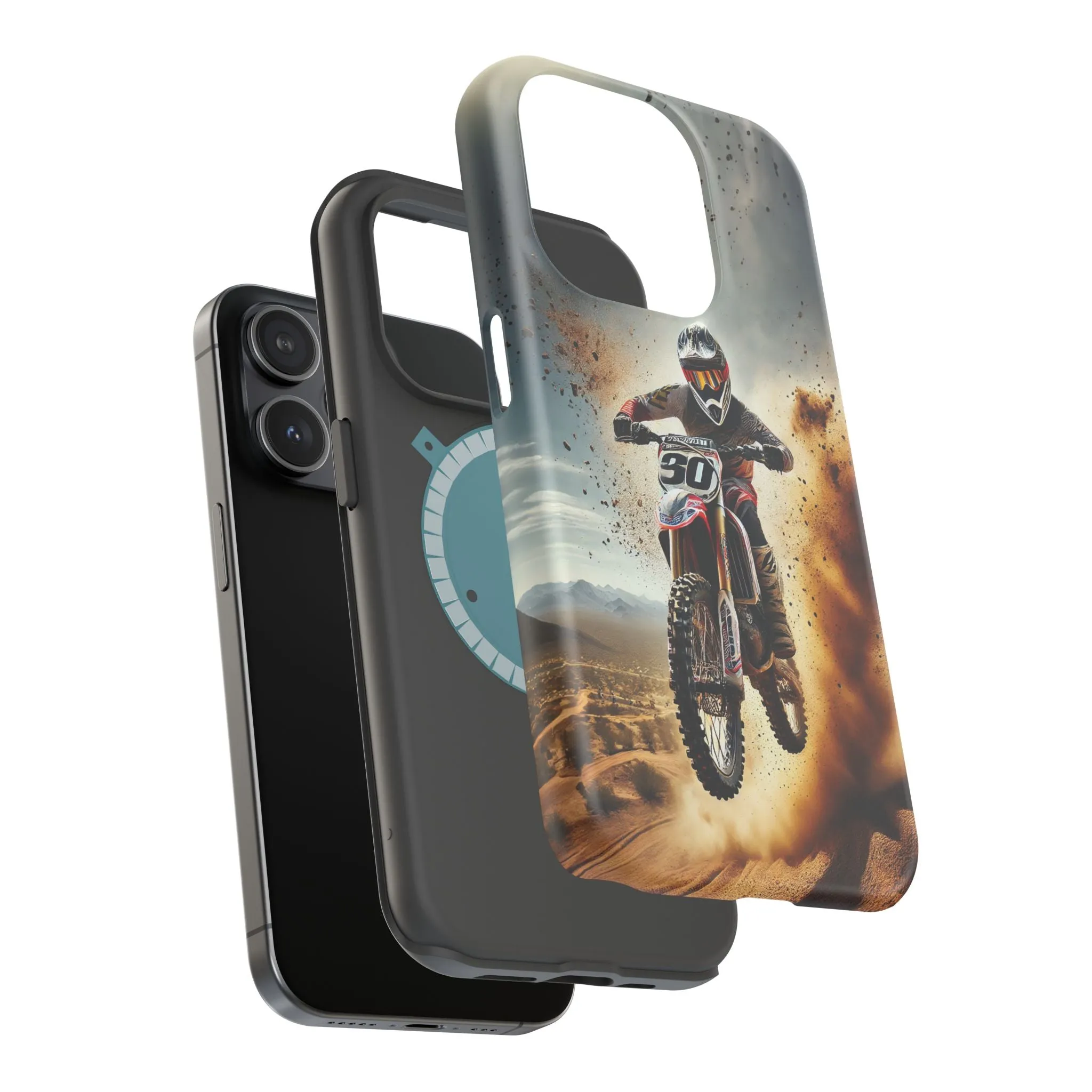 Motocross Rally Magnetic Tough Case with MagSafe Compatibility