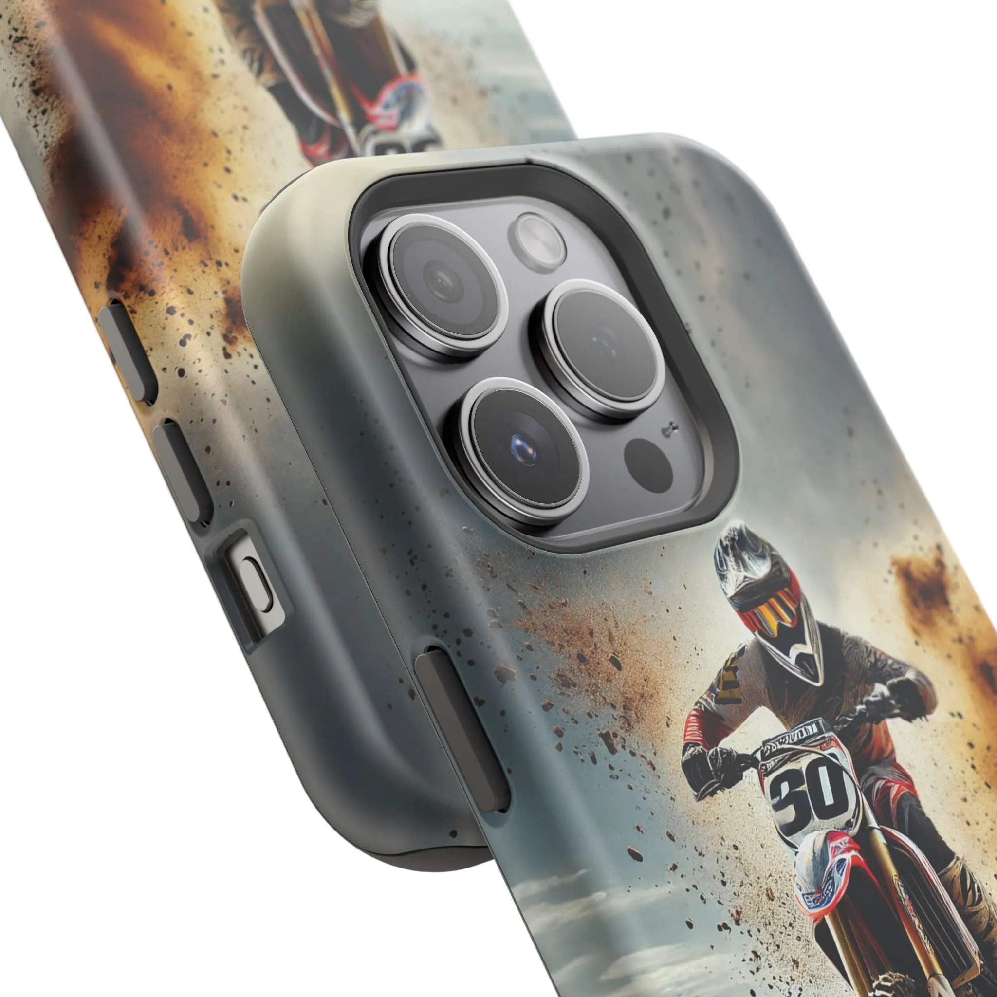 Motocross Rally Magnetic Tough Case with MagSafe Compatibility