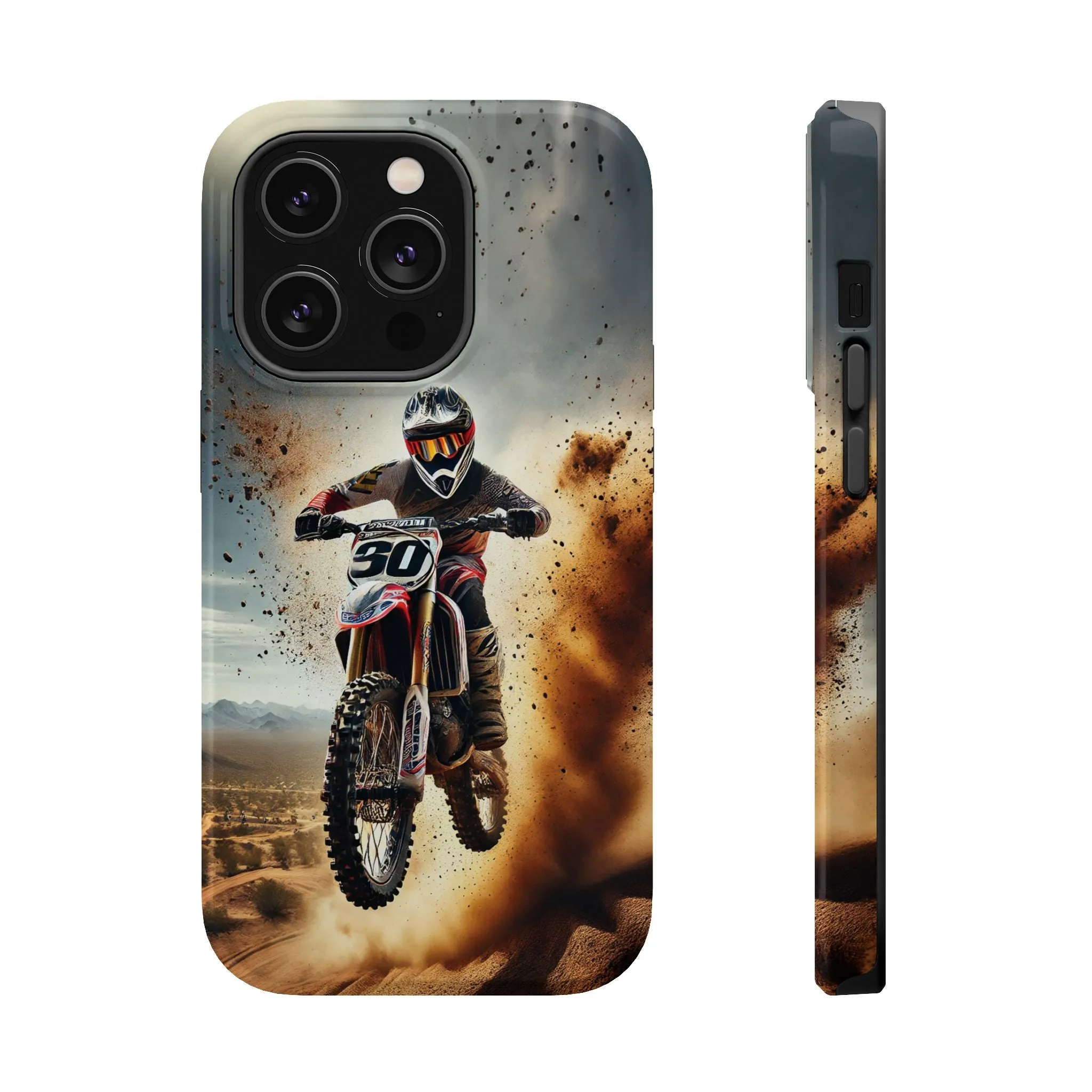 Motocross Rally Magnetic Tough Case with MagSafe Compatibility