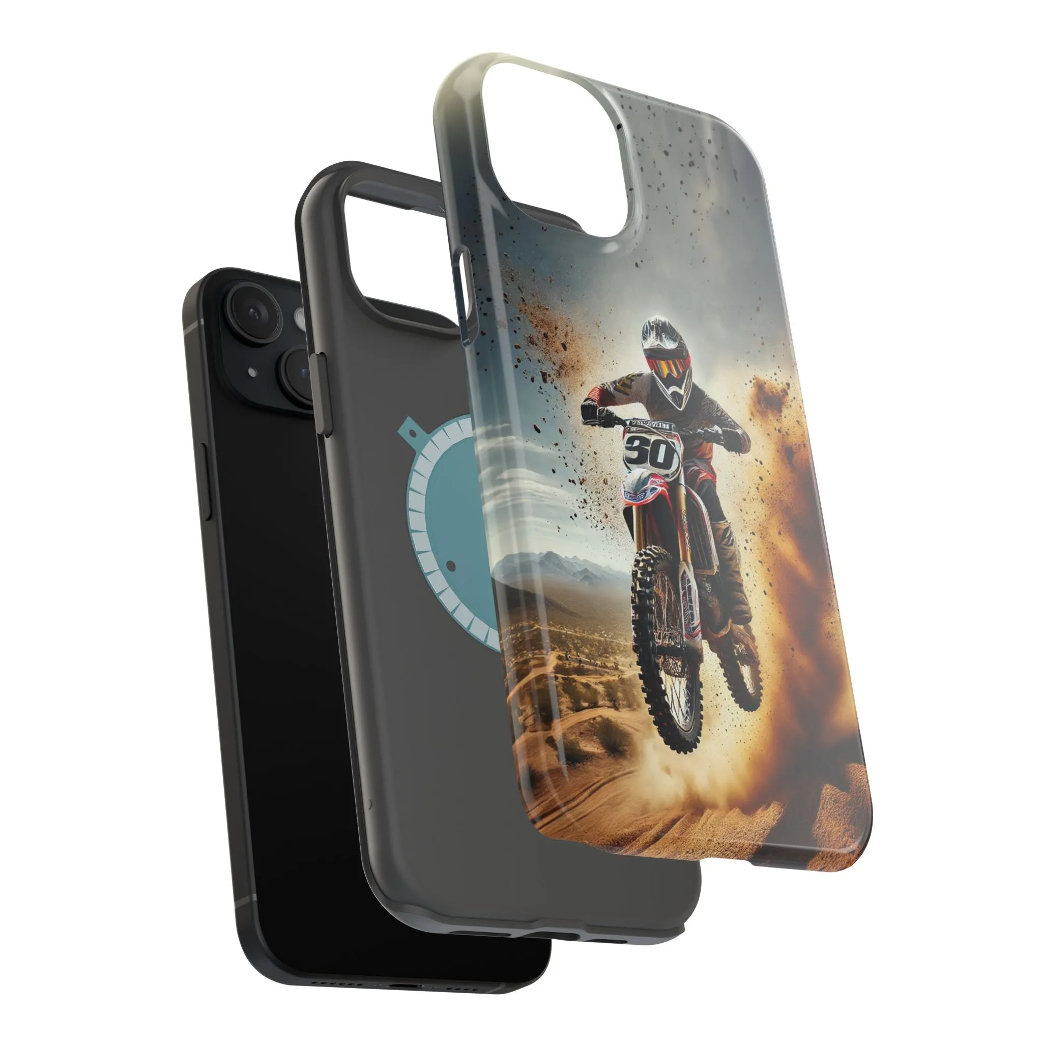 Motocross Rally Magnetic Tough Case with MagSafe Compatibility