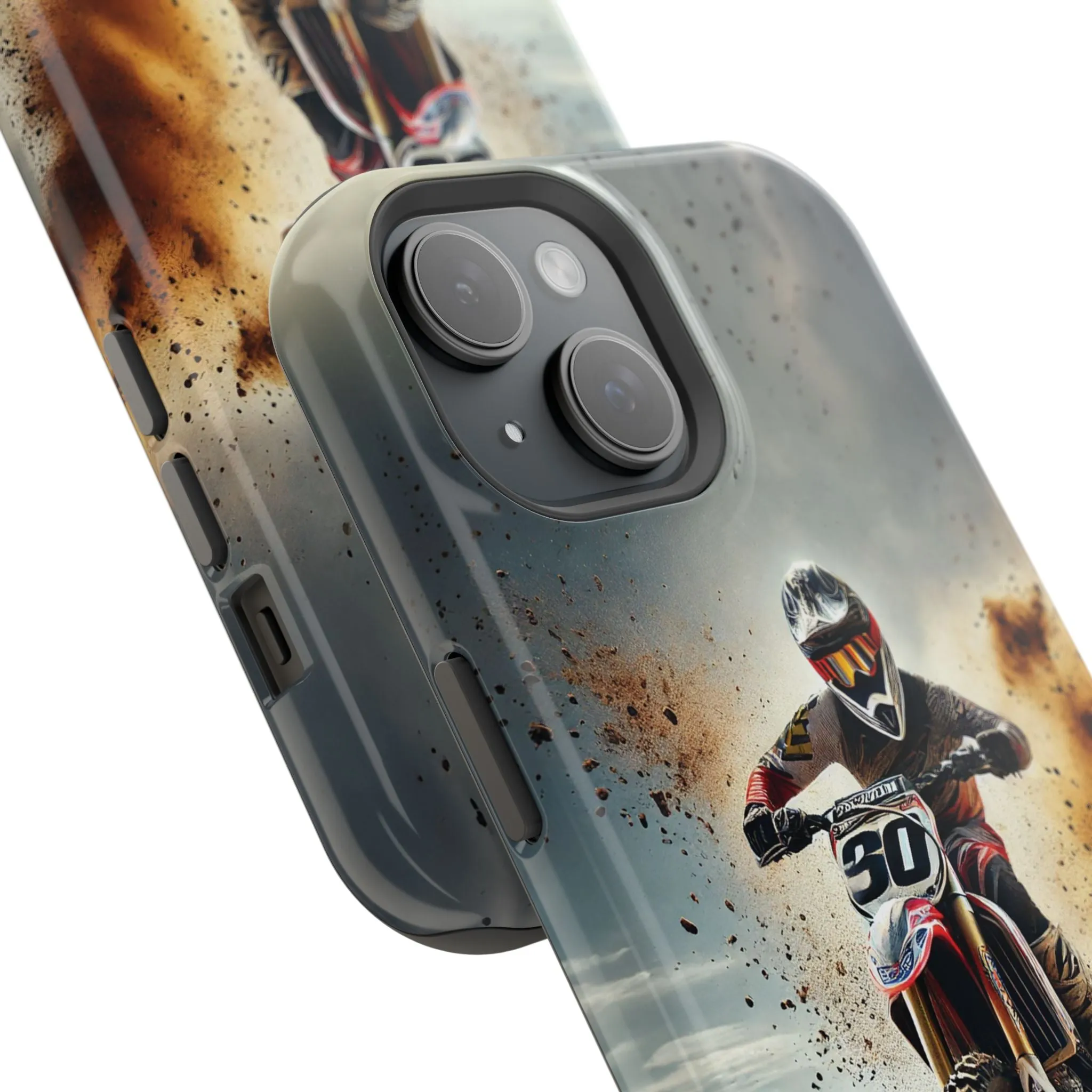 Motocross Rally Magnetic Tough Case with MagSafe Compatibility