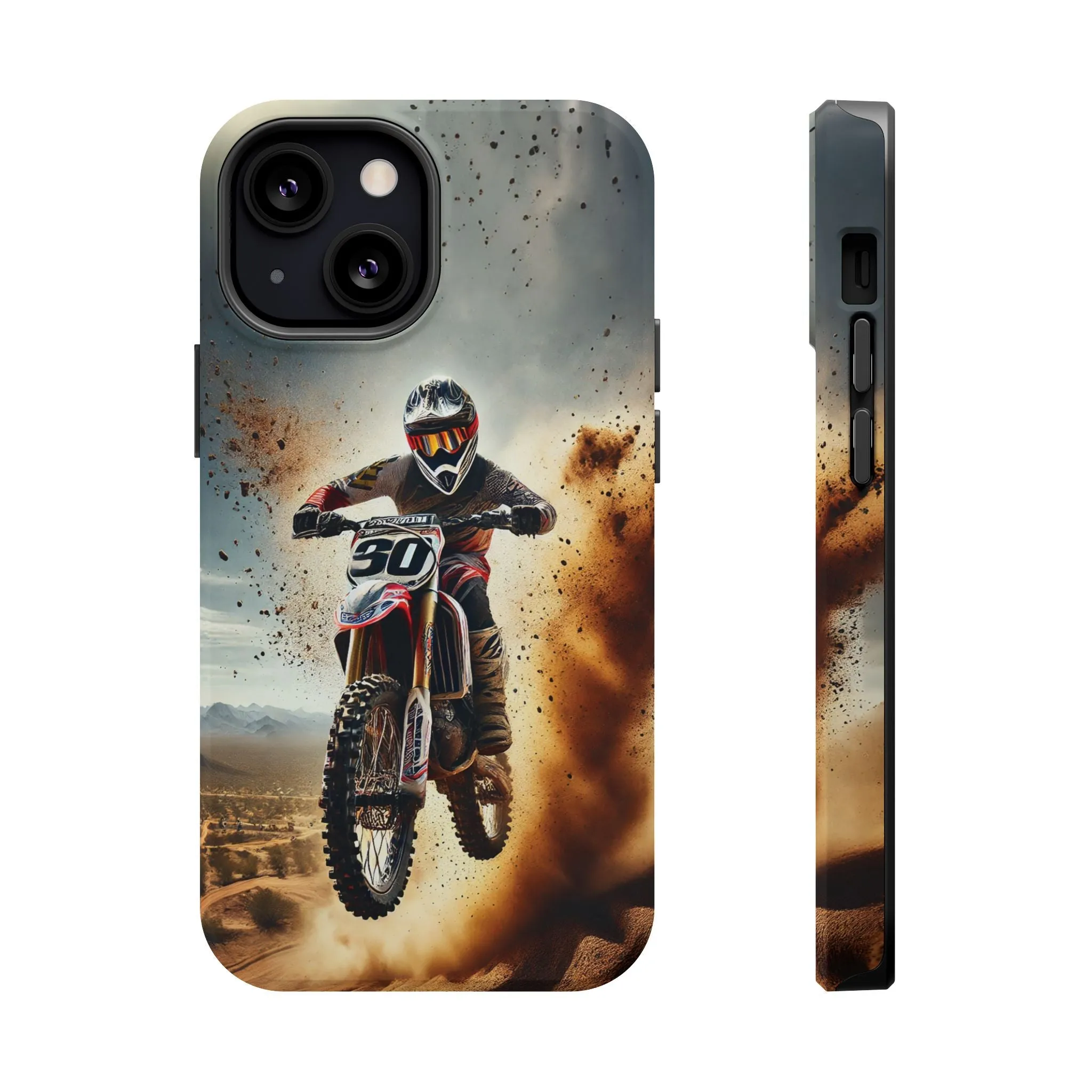 Motocross Rally Magnetic Tough Case with MagSafe Compatibility