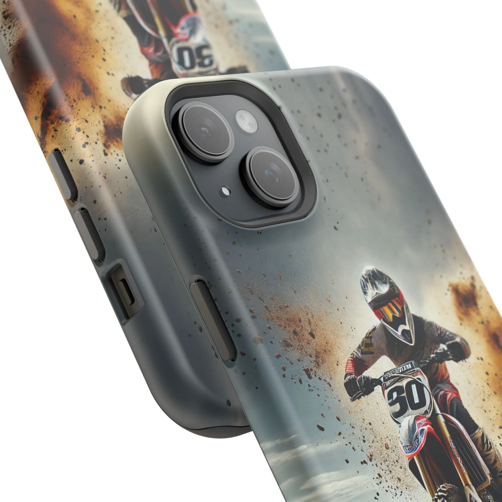 Motocross Rally Magnetic Tough Case with MagSafe Compatibility