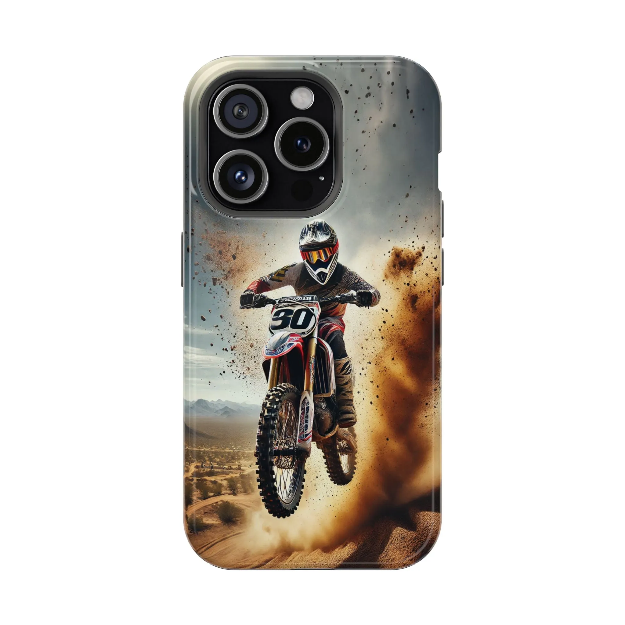 Motocross Rally Magnetic Tough Case with MagSafe Compatibility