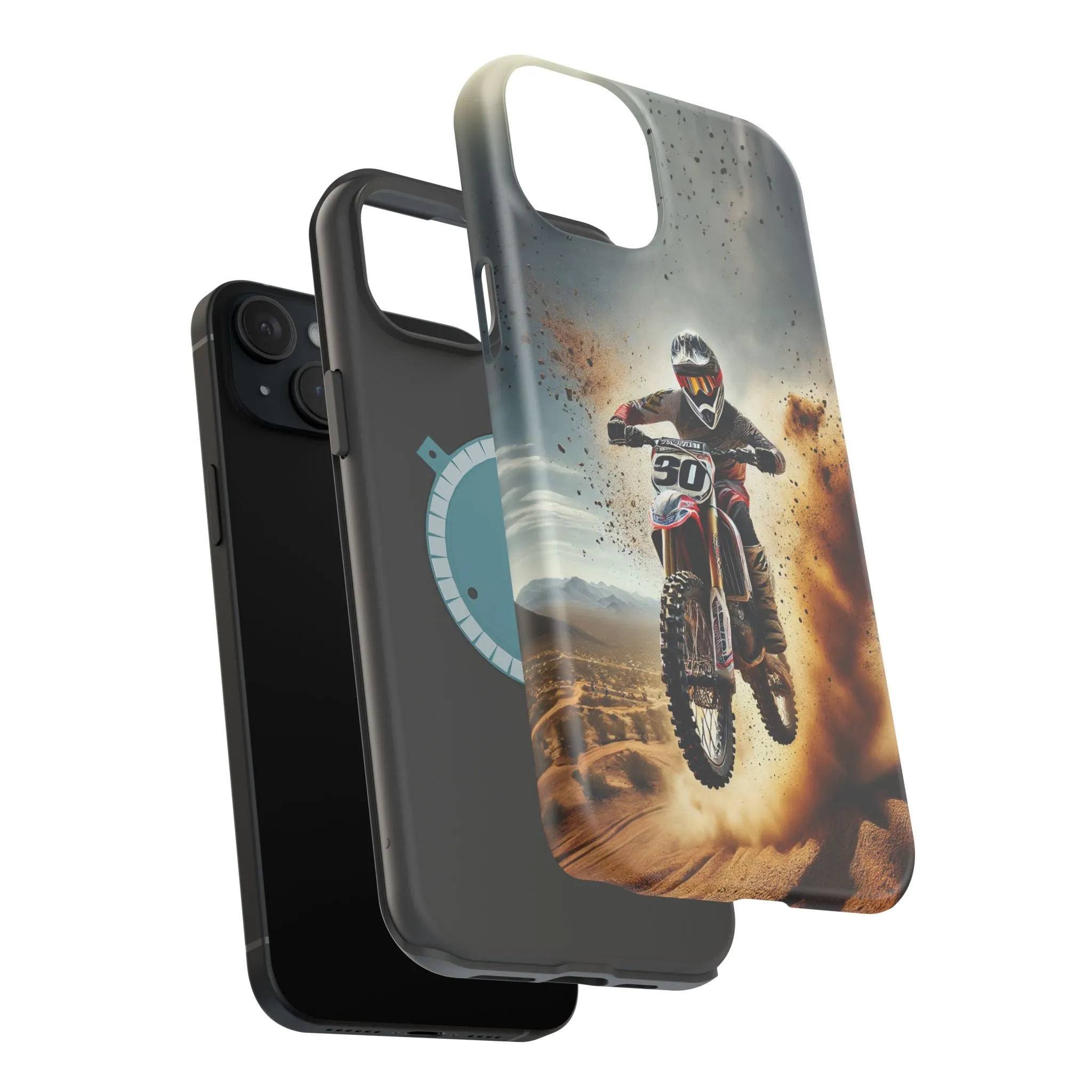 Motocross Rally Magnetic Tough Case with MagSafe Compatibility