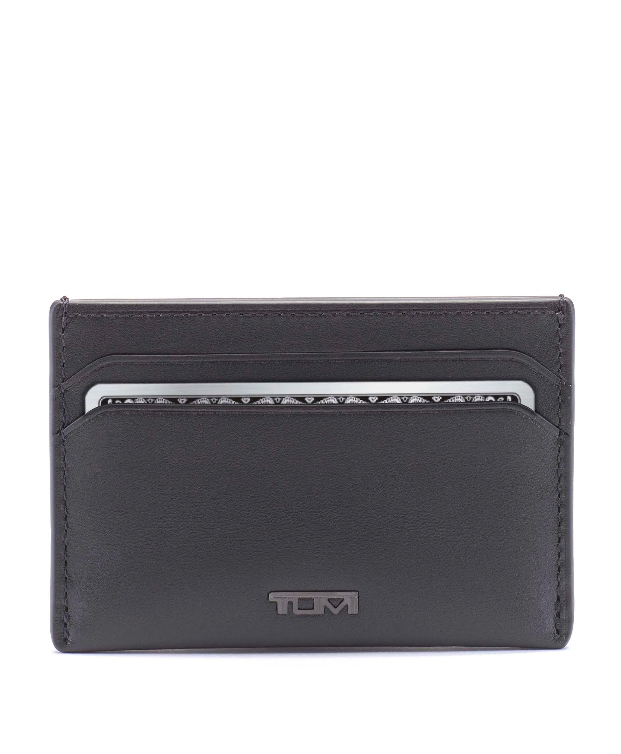 Nassau Slim Card Case - Black Smooth