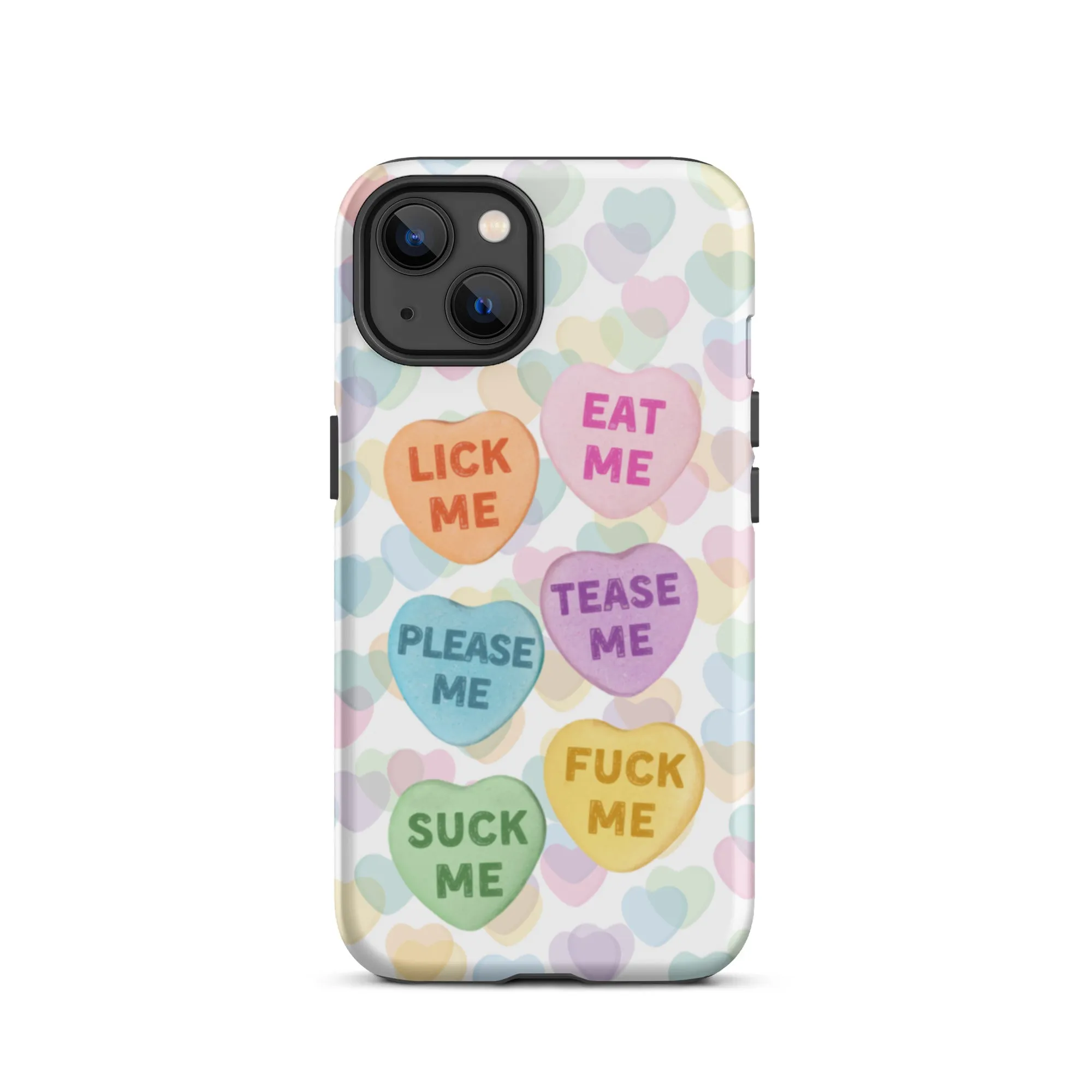 Naughty Valentine's Candy Hearts Tough iPhone Case