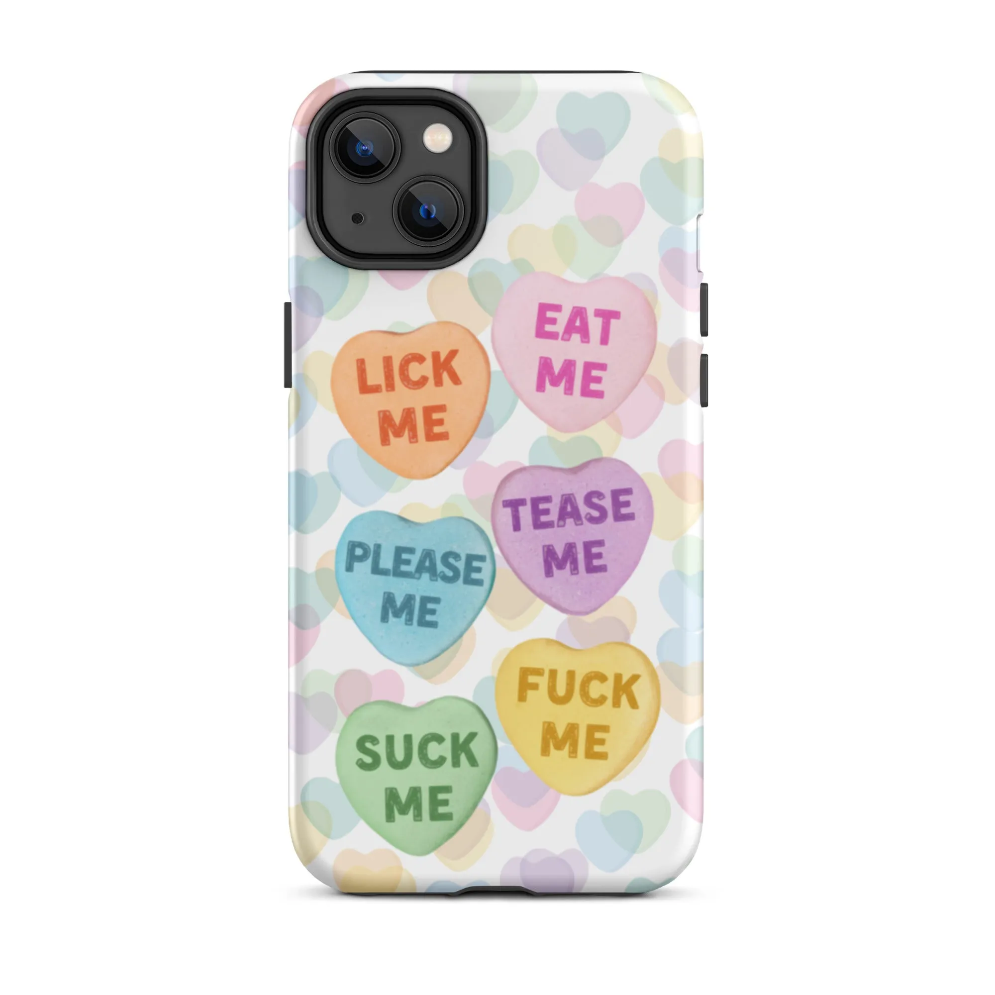 Naughty Valentine's Candy Hearts Tough iPhone Case