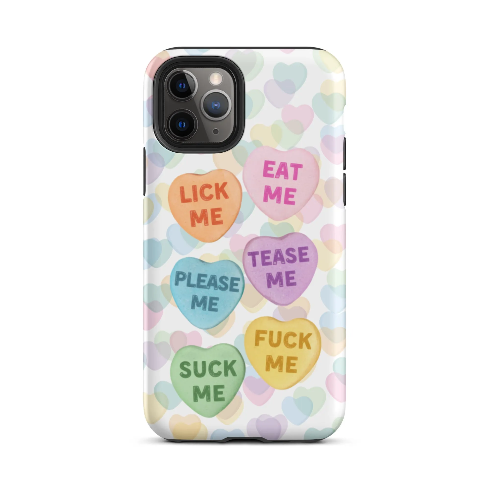 Naughty Valentine's Candy Hearts Tough iPhone Case