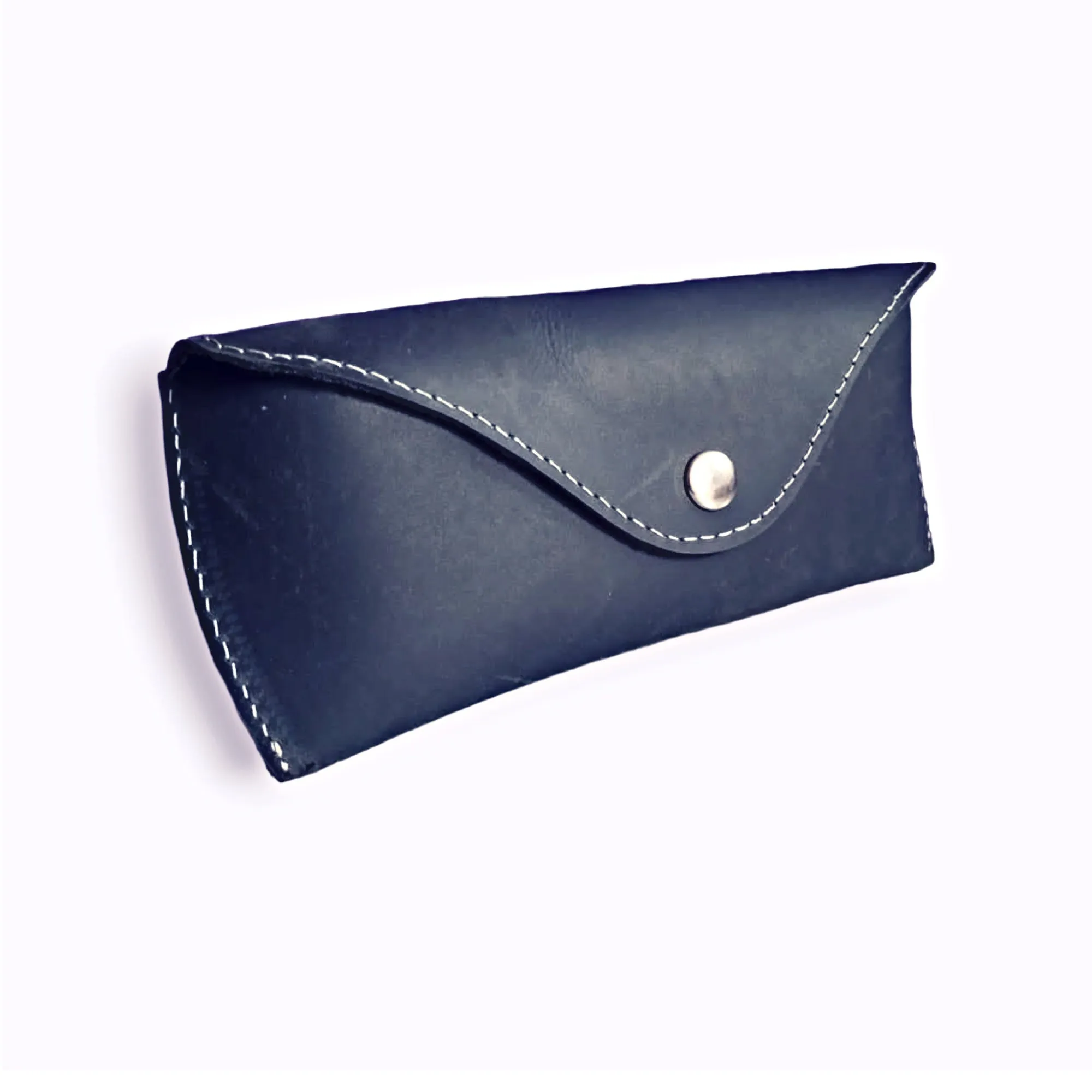 Navy Leather EyeWear Cover