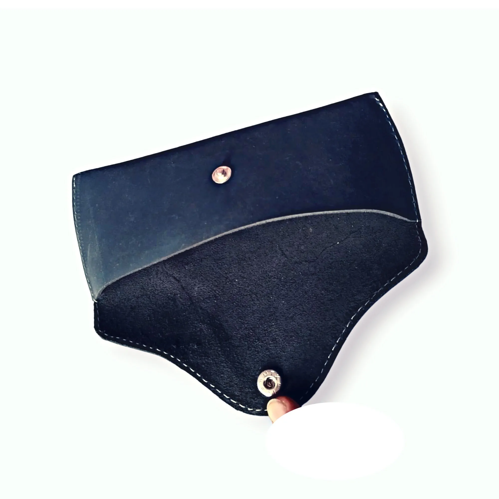 Navy Leather EyeWear Cover