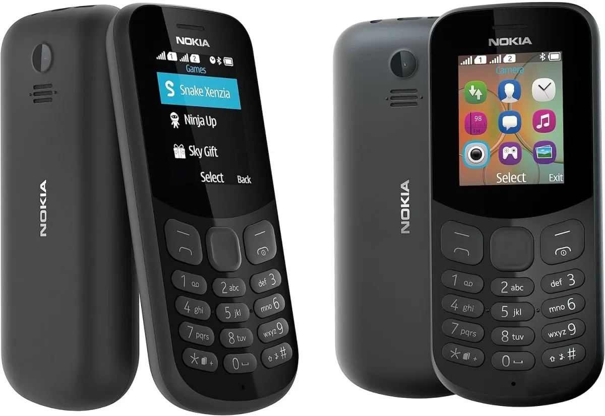 Nokia 130 Series 30 Dual SIM 8MB Ram 2GB ROM (1.8 Inches) (GSM) - (Black)