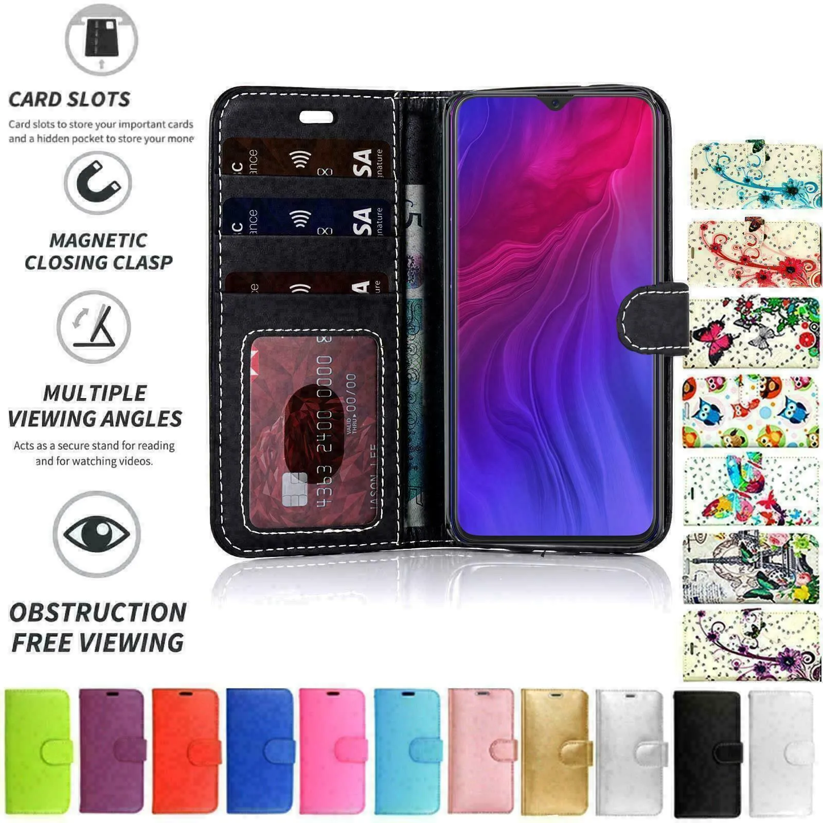 Oppo FIND X3 LITE Flip Folio Book Wallet Case