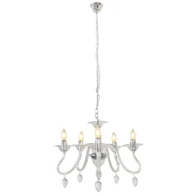 Orlene Acrylic 5Lt Chandelier530Mm Clear