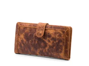 Ostrich Print Slim Credit Case