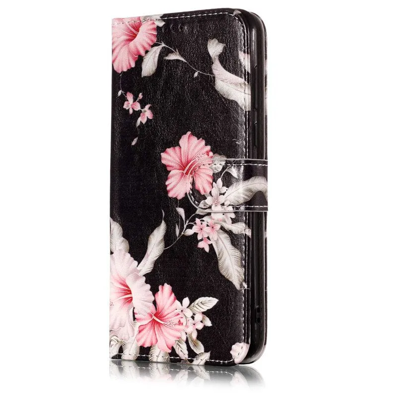 P20 Lite Flip Leather Case on For Fundas Huawei P20 Lite case sFor coque Huawei P20 P 20 Pro 3D Relief Wallet Cover Phone Case