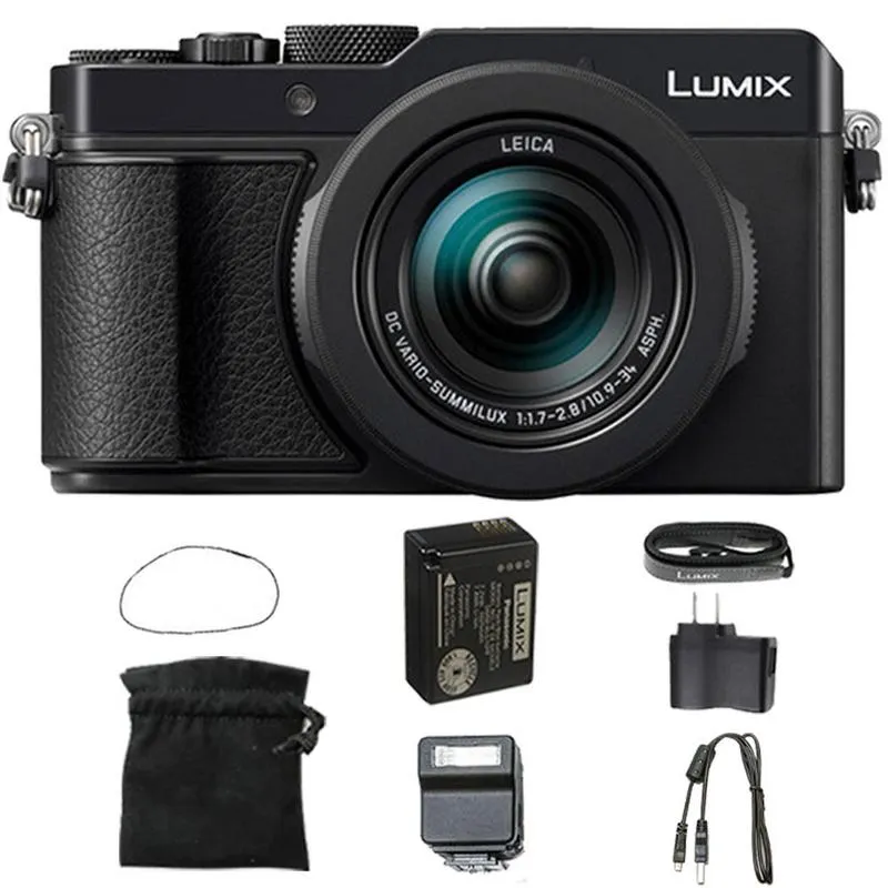 PANASONIC Lumix DC-LX100 II 17MP Electronic Viewfinder Digital Camera (Black)