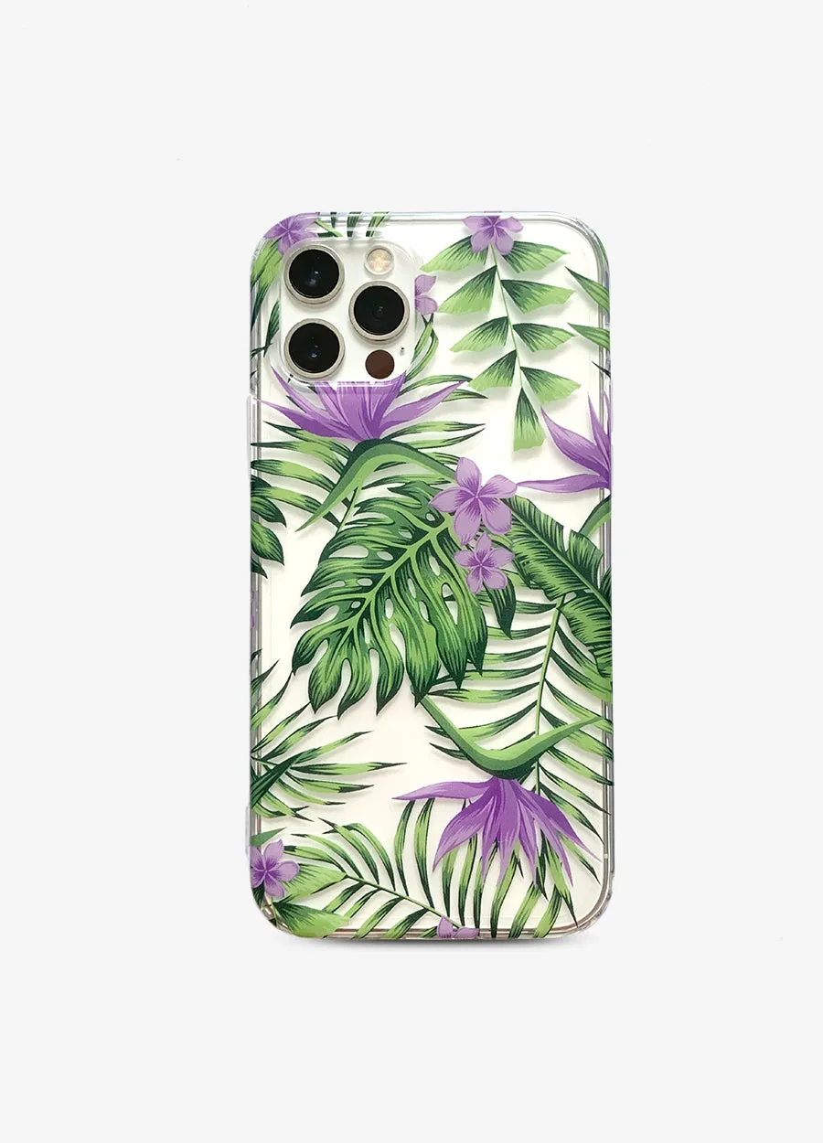 Paradise Palms Clear Phone Case